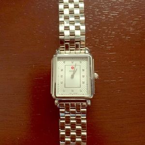 Michele 30mm Deco II Bracelet Watch w/ Diamonds